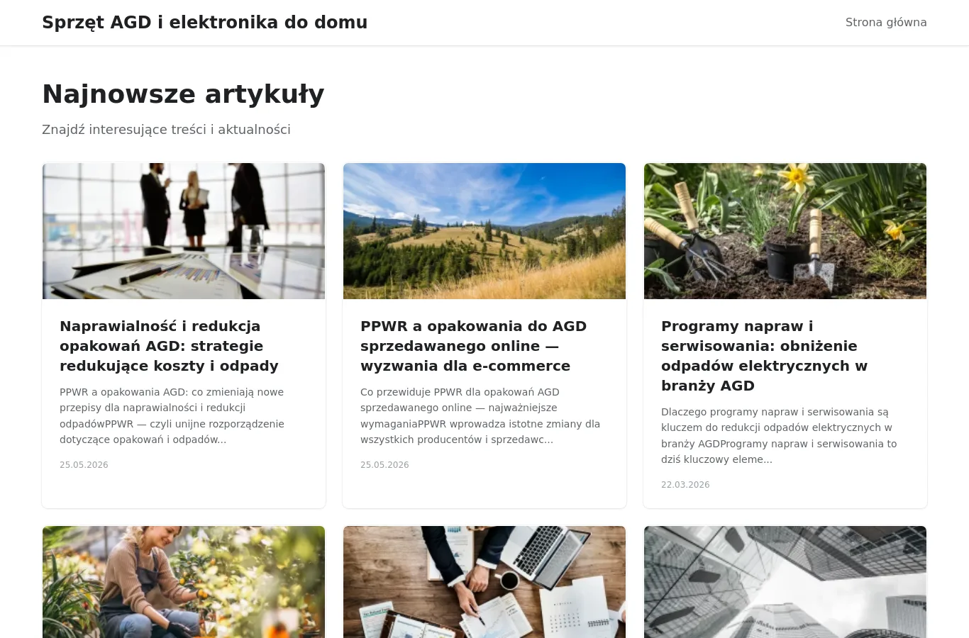 Strona główna portalu agd.gsm.pl