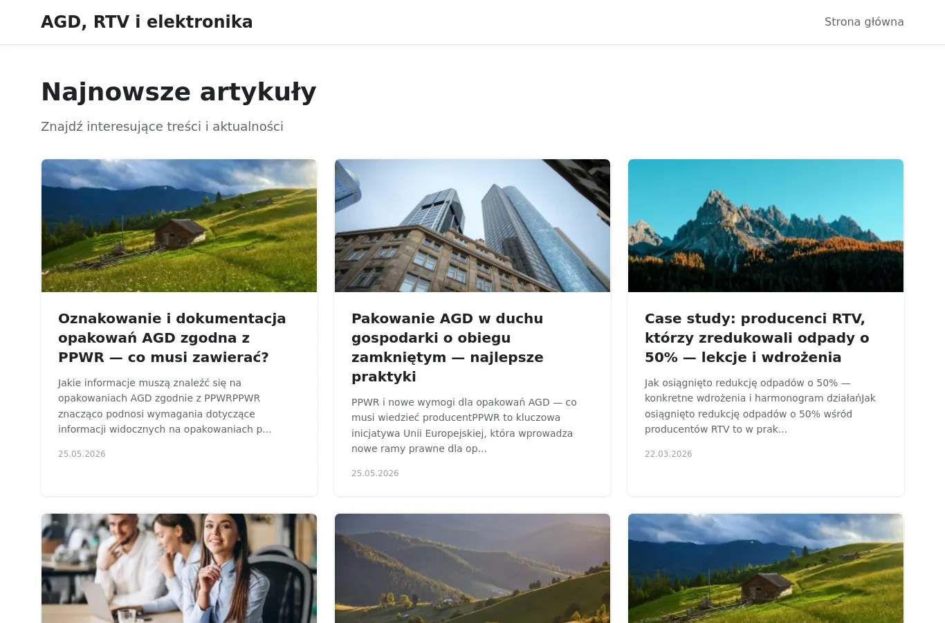 Strona główna portalu agd.miasta.pl
