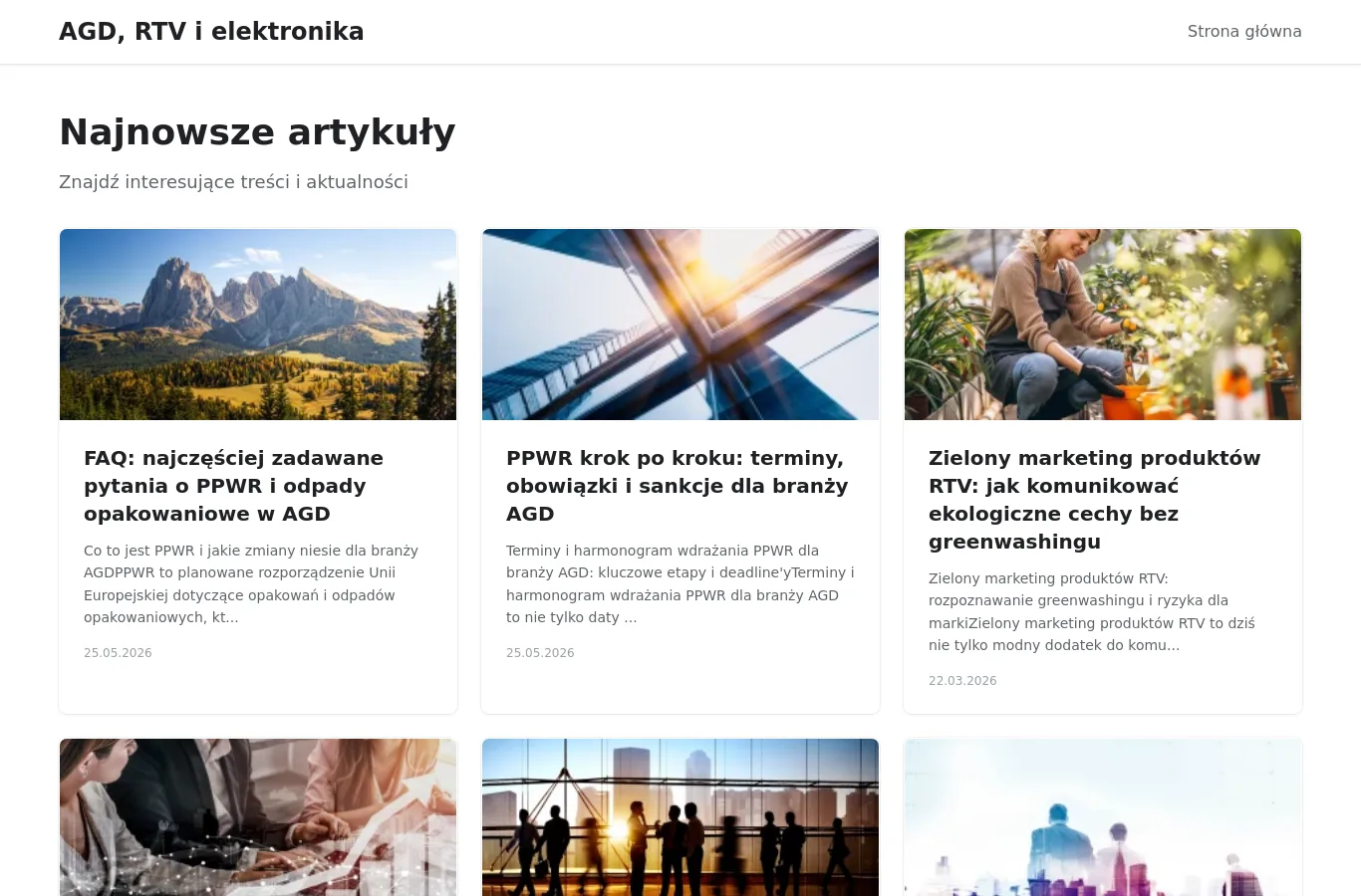 Strona główna portalu agd.rel.pl