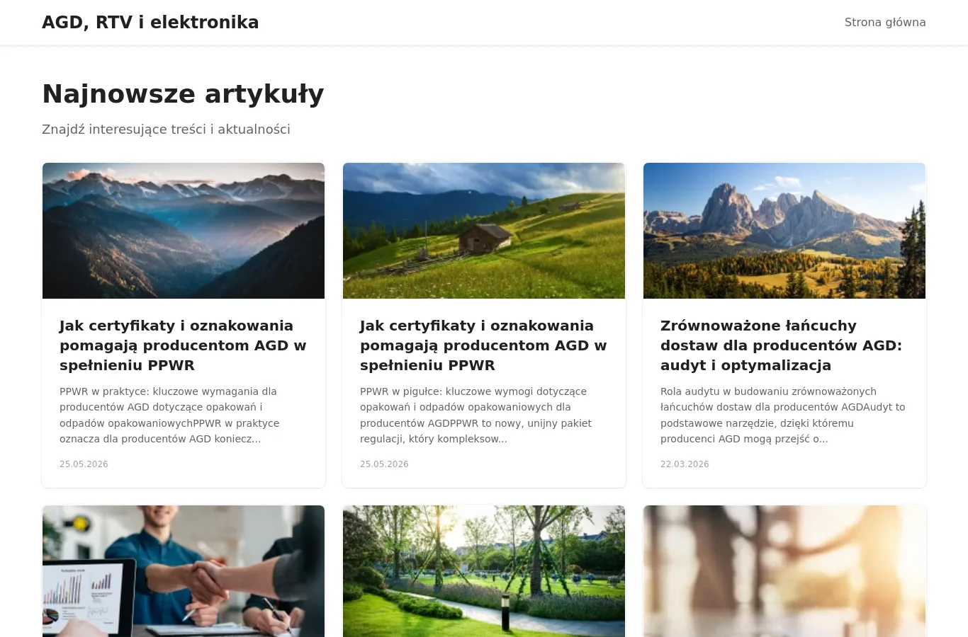 Strona główna portalu agd.targi.pl
