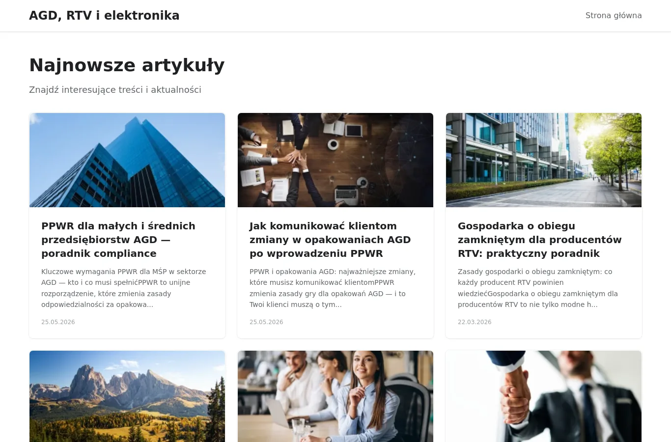 Strona główna portalu agd.tourism.pl