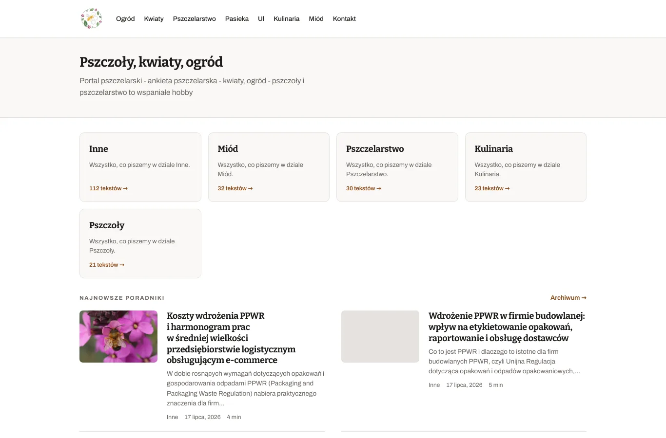 Strona główna portalu ankietapszczelarska.pl