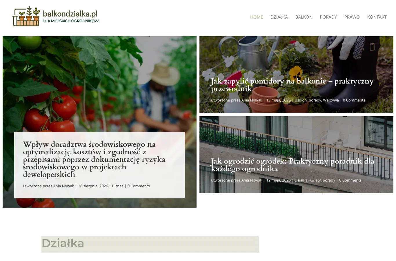 Strona główna portalu balkondzialka.pl
