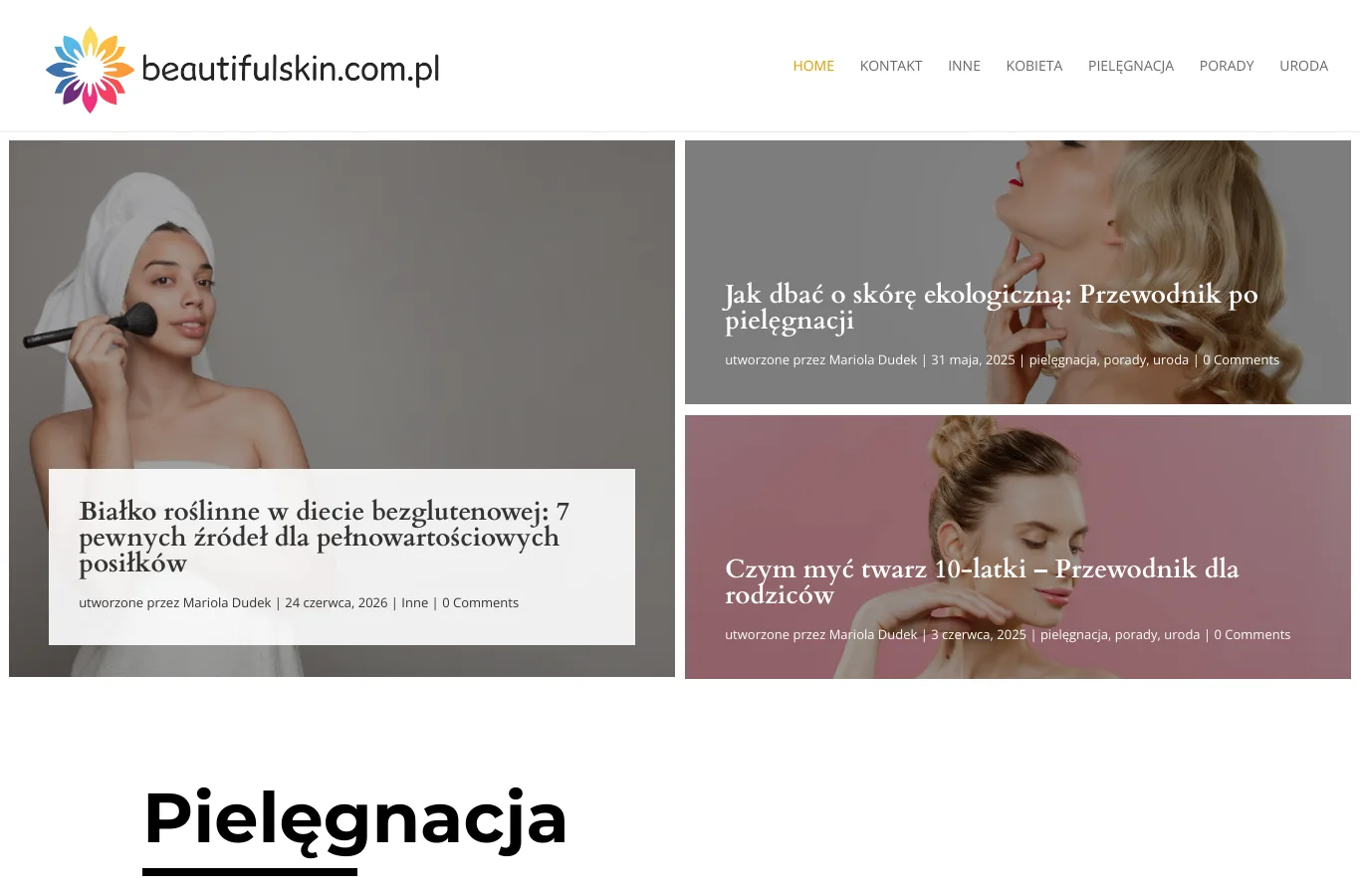 Strona główna portalu beautifulskin.com.pl