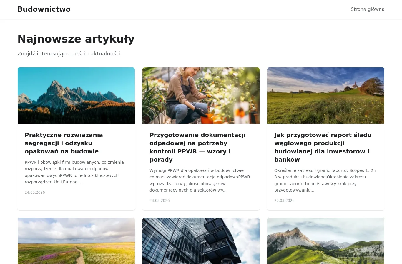 Strona główna portalu budowa.auto.pl