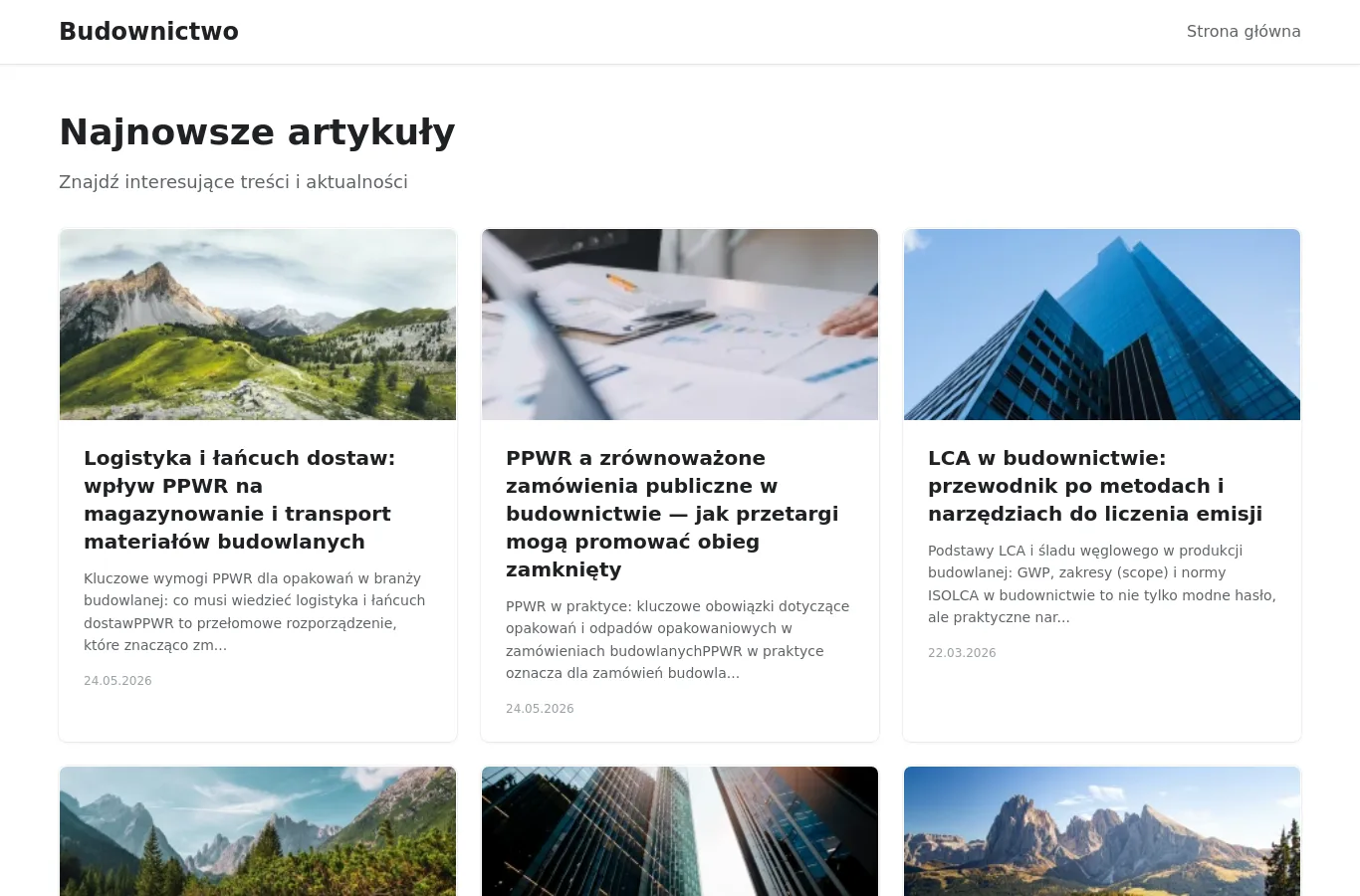 Strona główna portalu budowa.media.pl