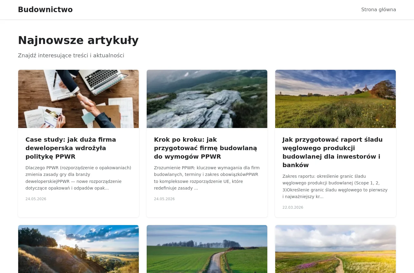 Strona główna portalu budowa.nieruchomosci.pl