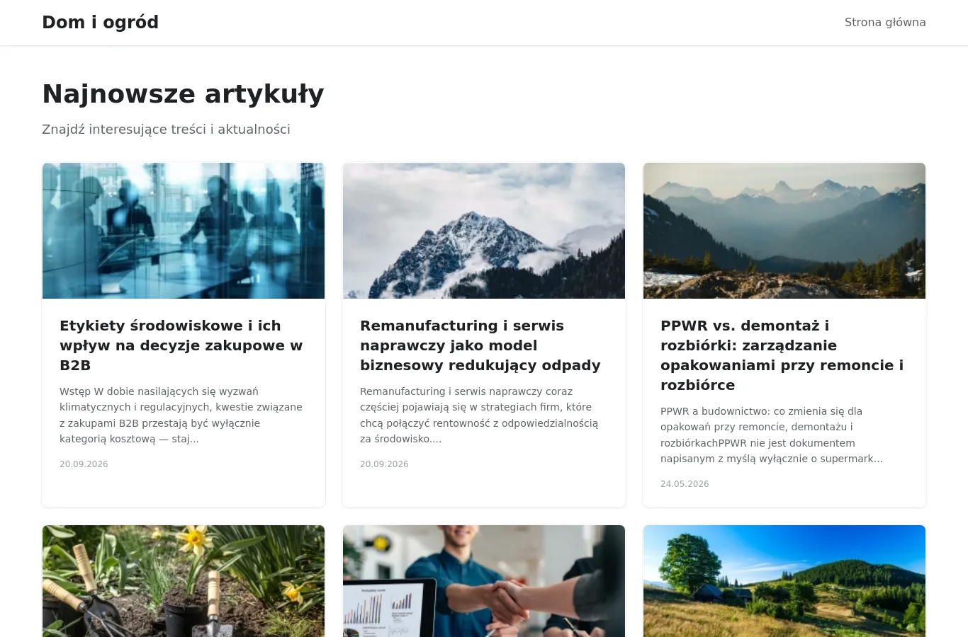 Strona główna portalu domiogrod.info.pl