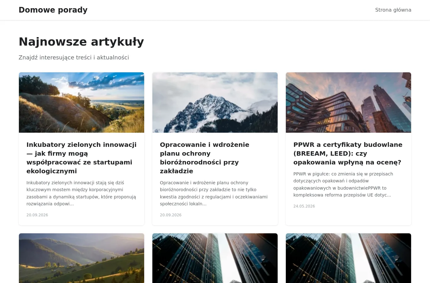 Strona główna portalu domowo.info.pl