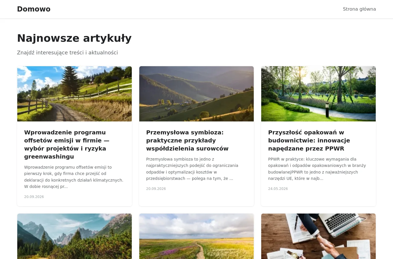 Strona główna portalu domowo.org.pl