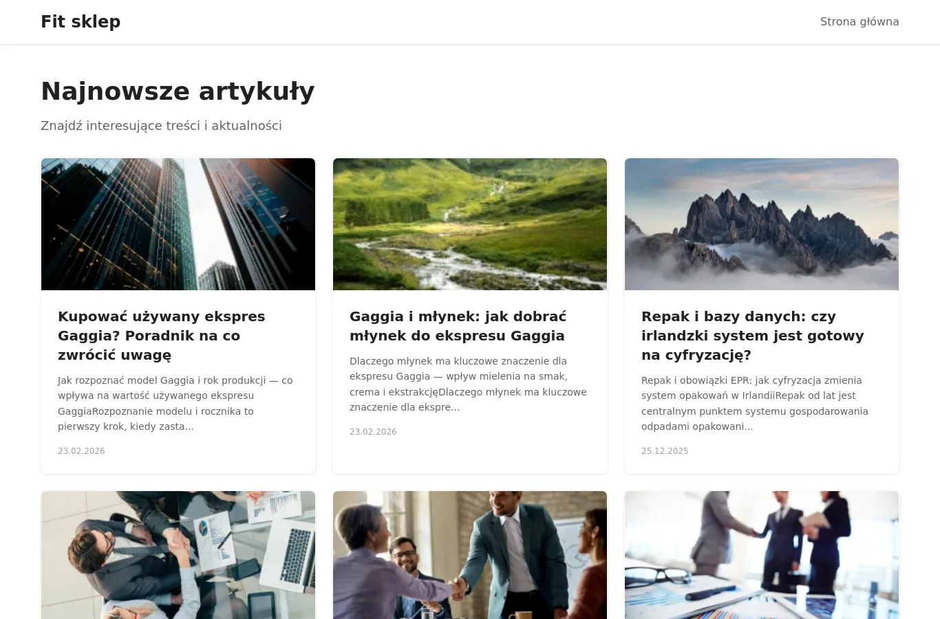 Strona główna portalu fit.sklep.pl