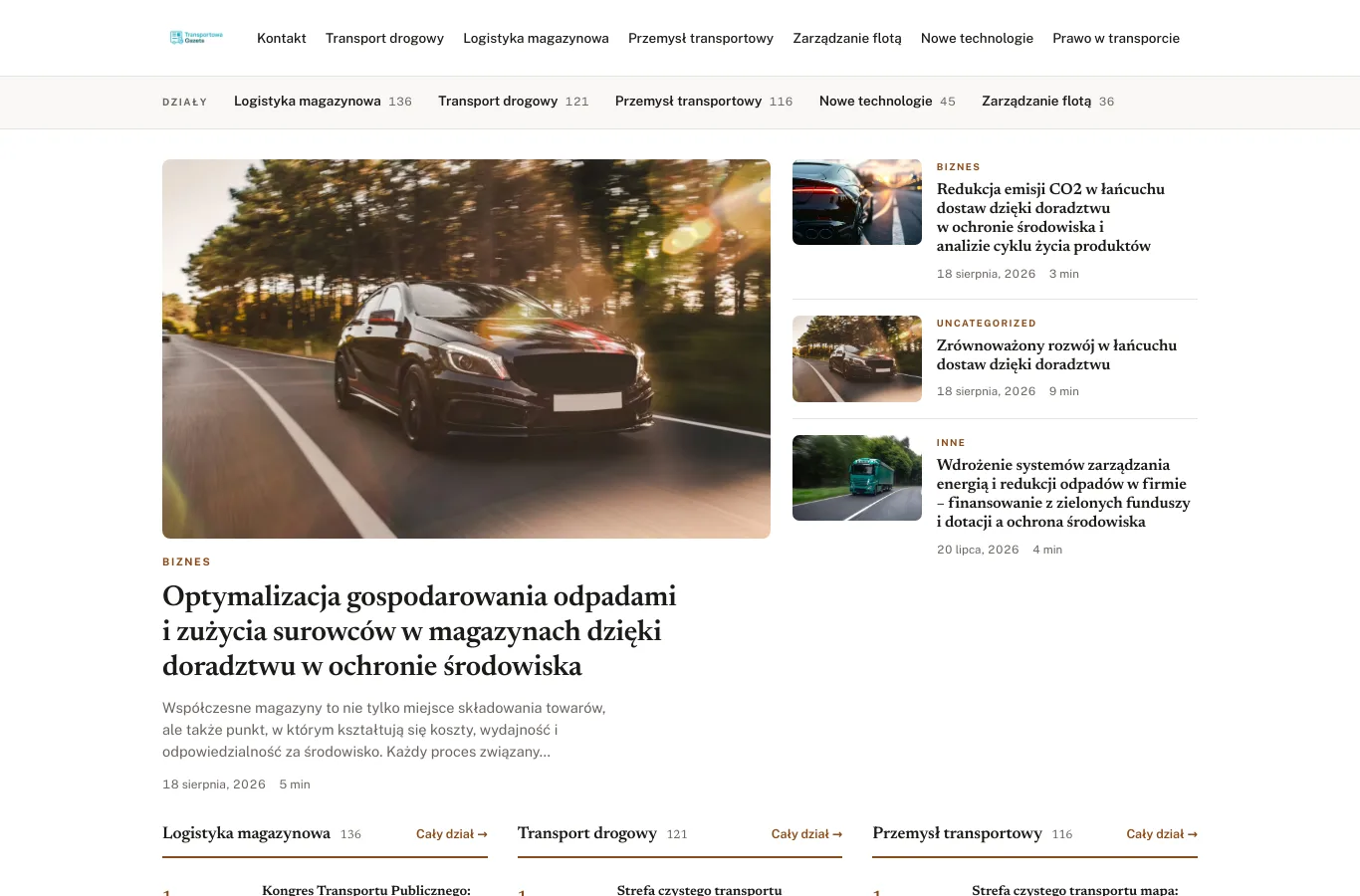 Strona główna portalu gazetatransportowa.com.pl