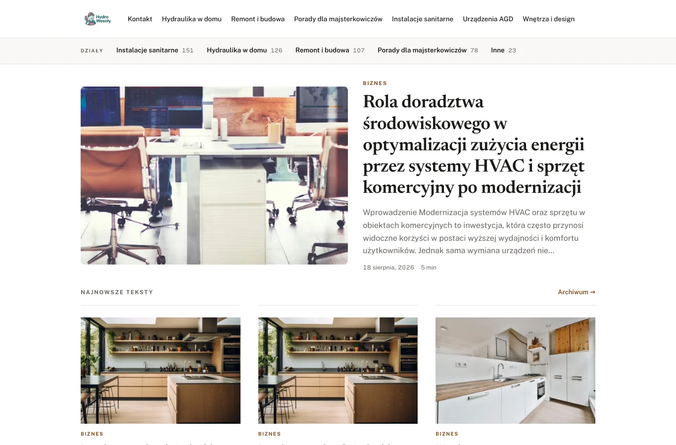 Strona główna portalu hydraulikwesola.waw.pl