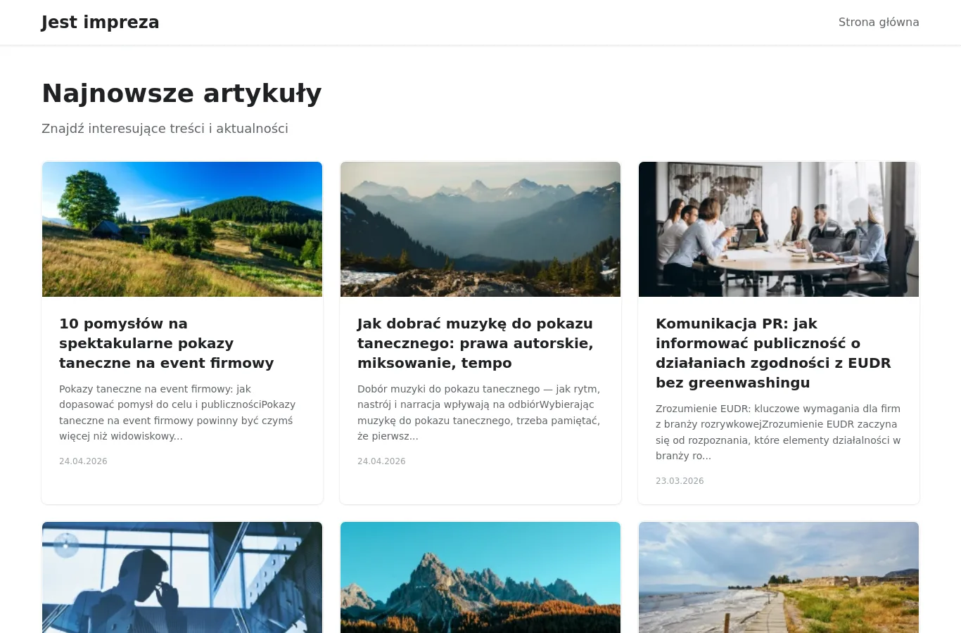 Strona główna portalu impreza.org.pl