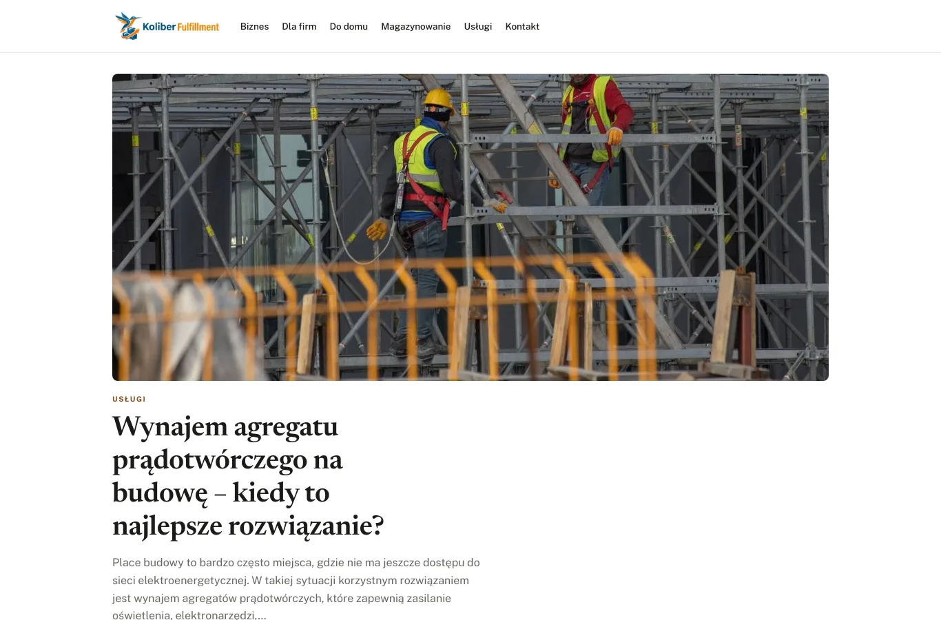 Strona główna portalu koliber-fulfillment.pl