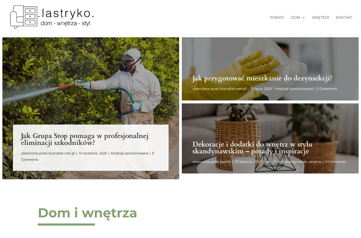 Strona główna portalu lastrykowarszawa.pl