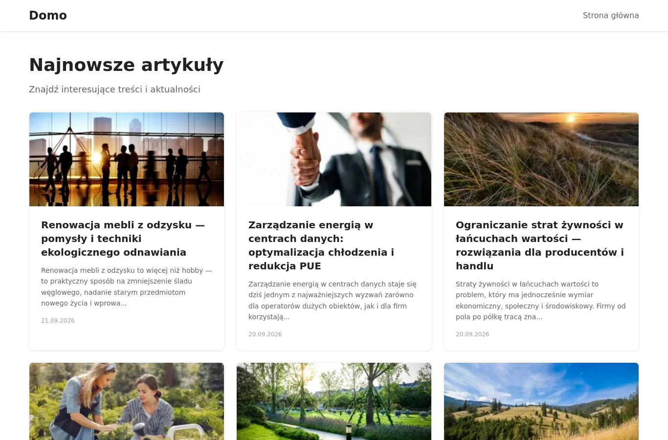 Strona główna portalu modomo.pl