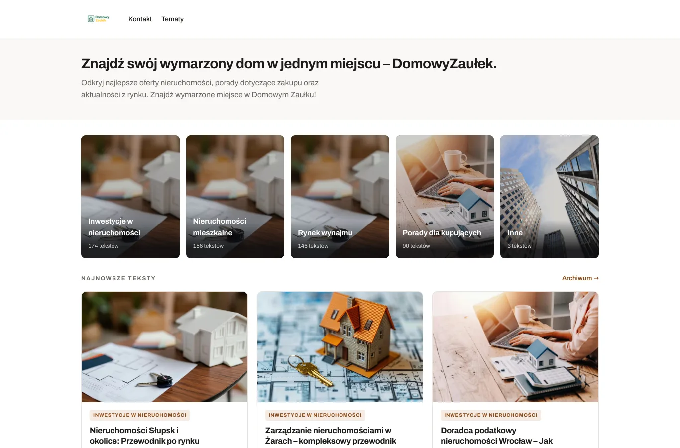 Strona główna portalu onieruchomosciach.pl