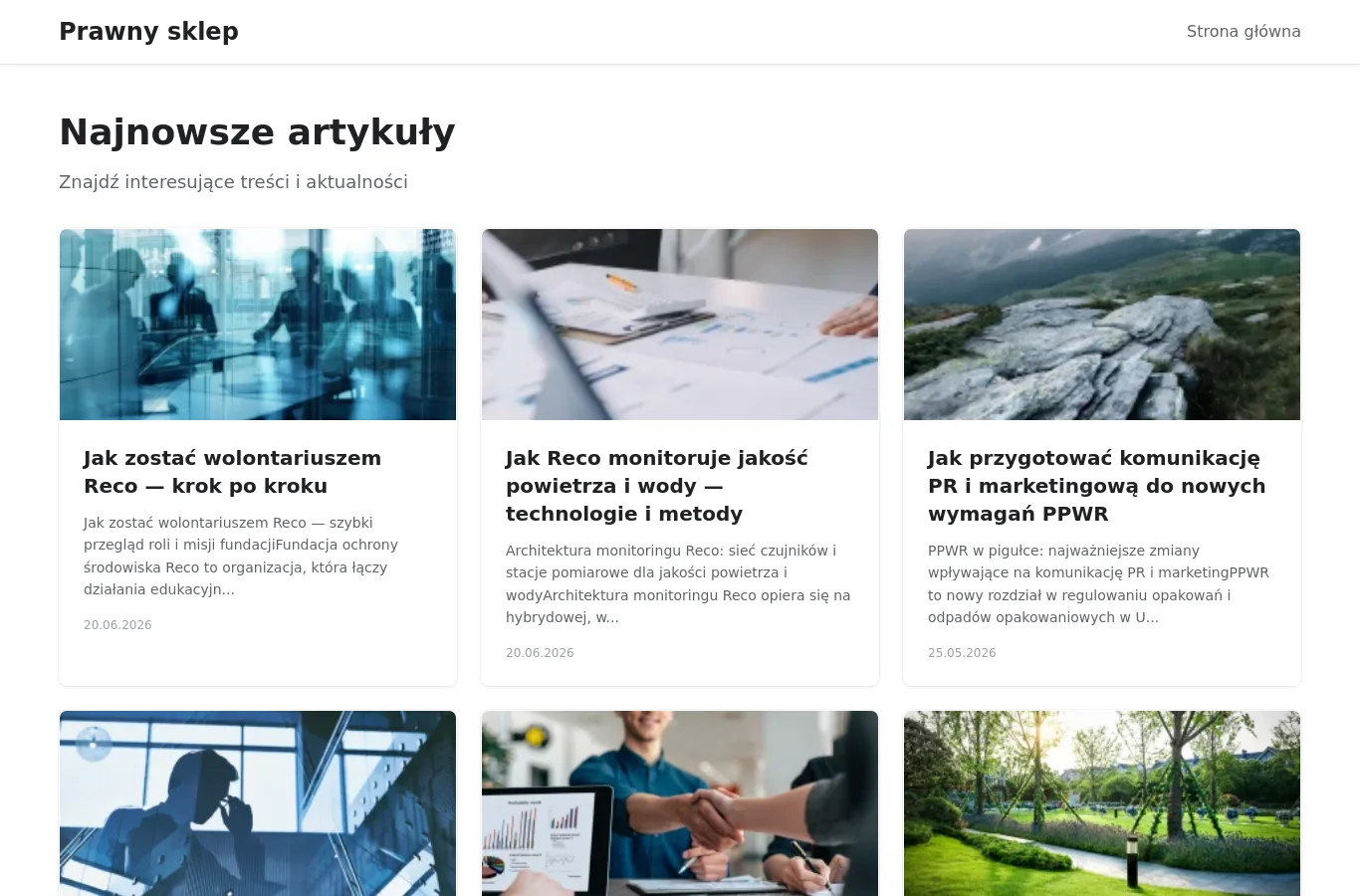 Strona główna portalu prawny.sklep.pl