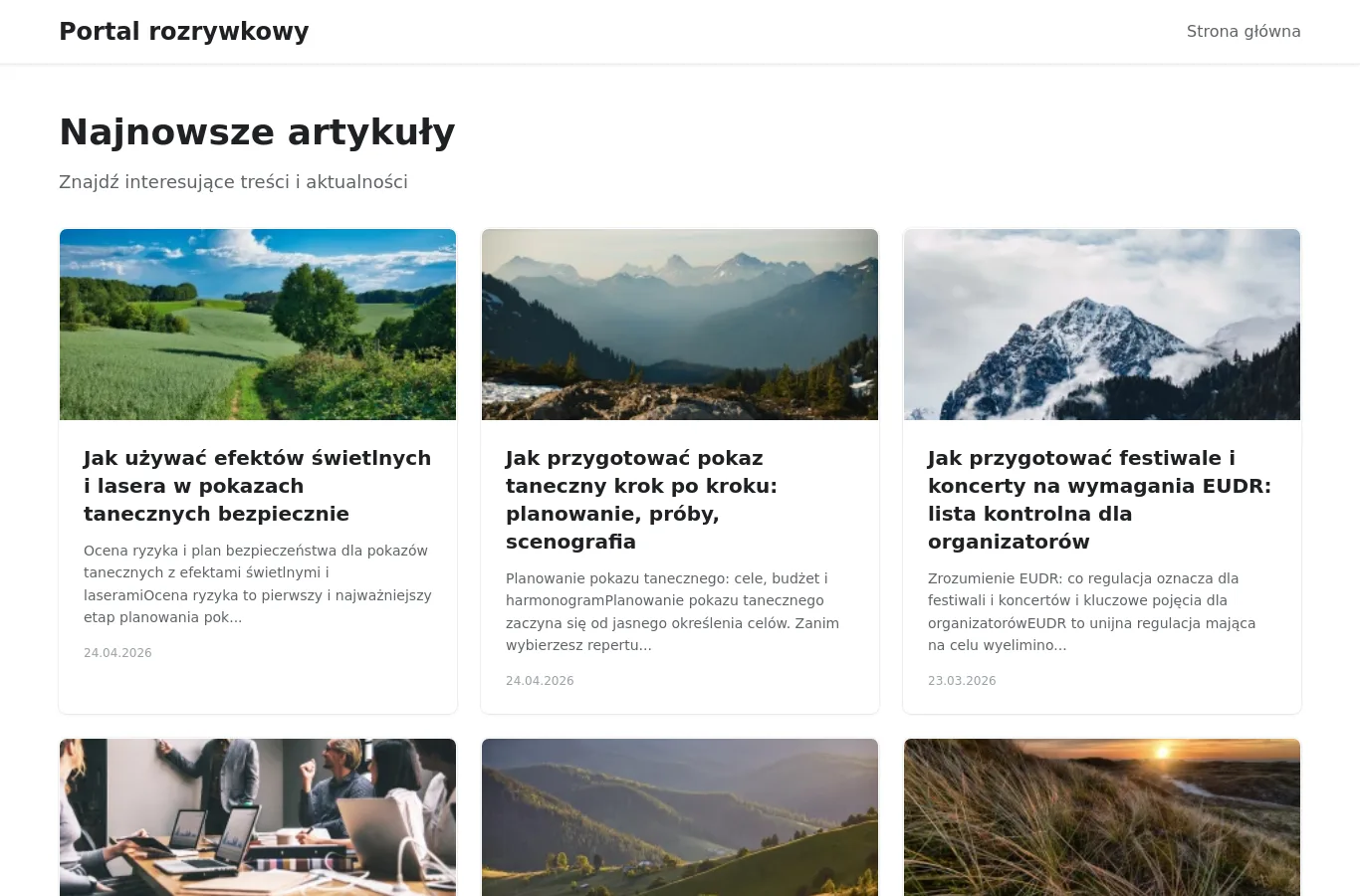 Strona główna portalu rozrywka.info.pl