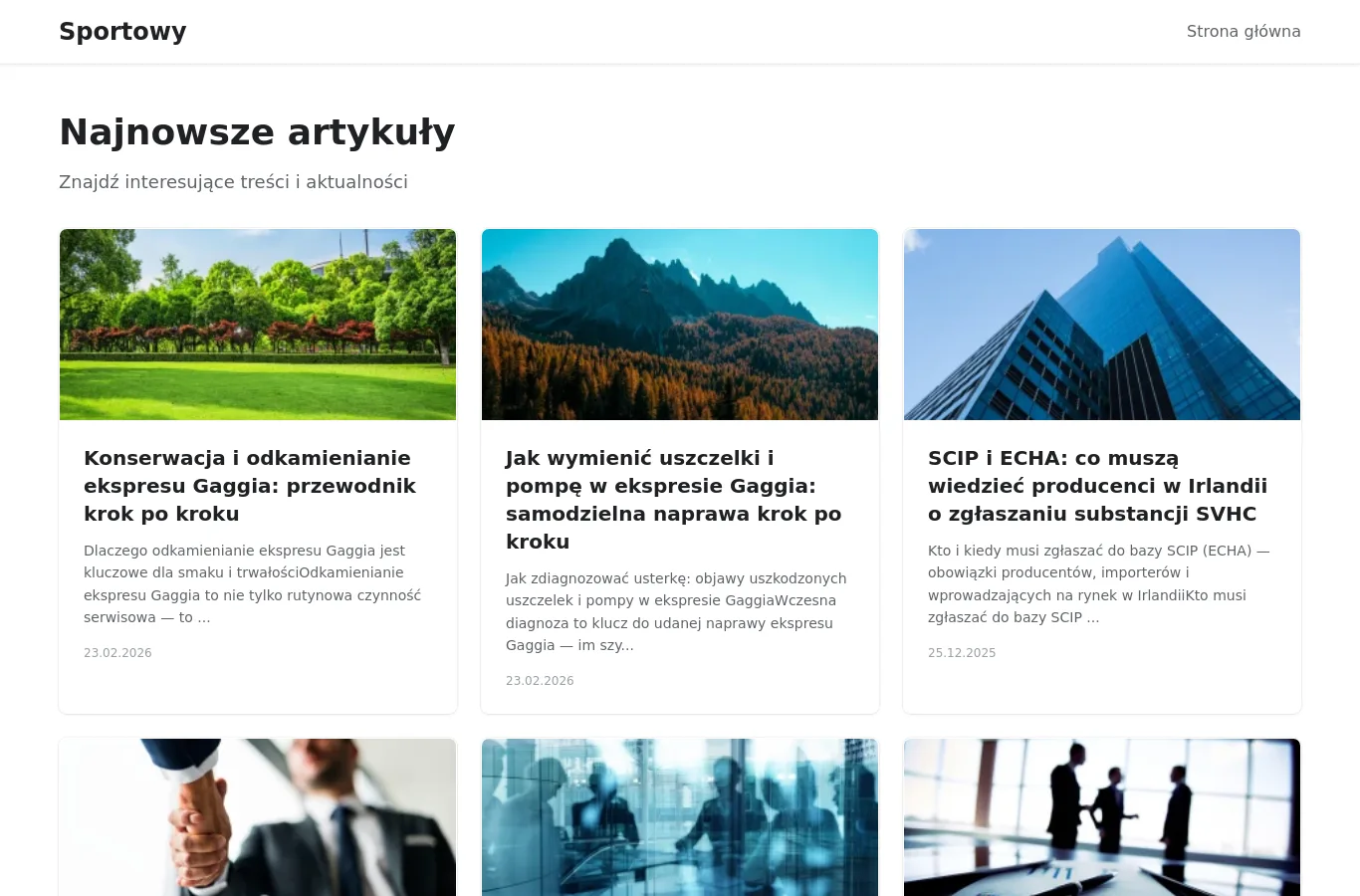 Strona główna portalu sportowy.org.pl