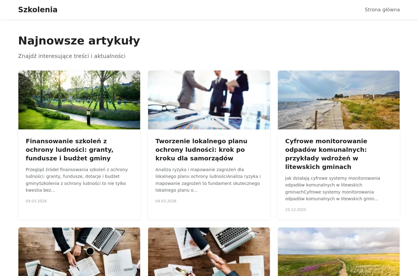Strona główna portalu szkolenia.sklep.pl