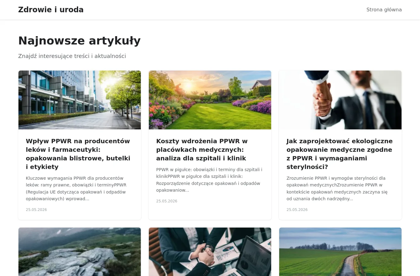 Strona główna portalu tarvoscreation.com.pl