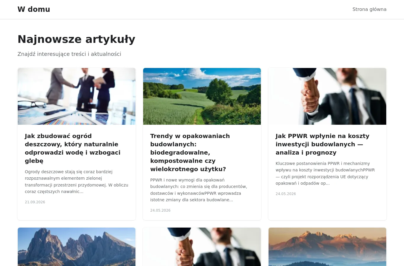 Strona główna portalu wdomu.nieruchomosci.pl
